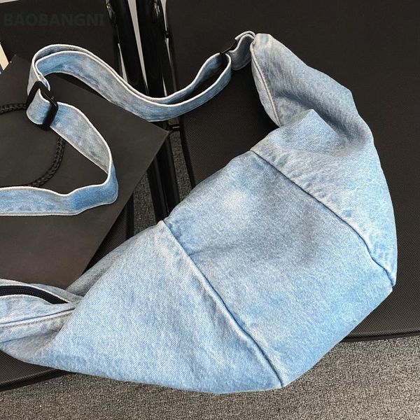 

cross body casual simplicity large shoulder bags women canvas high capacity shopping bag crossed denim messenger