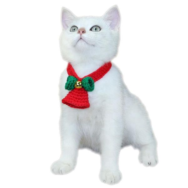 

dog collars & leashes christmas accessories cat pet supplies bell bows for puppy yorkshirk adjustable neck strap grooming