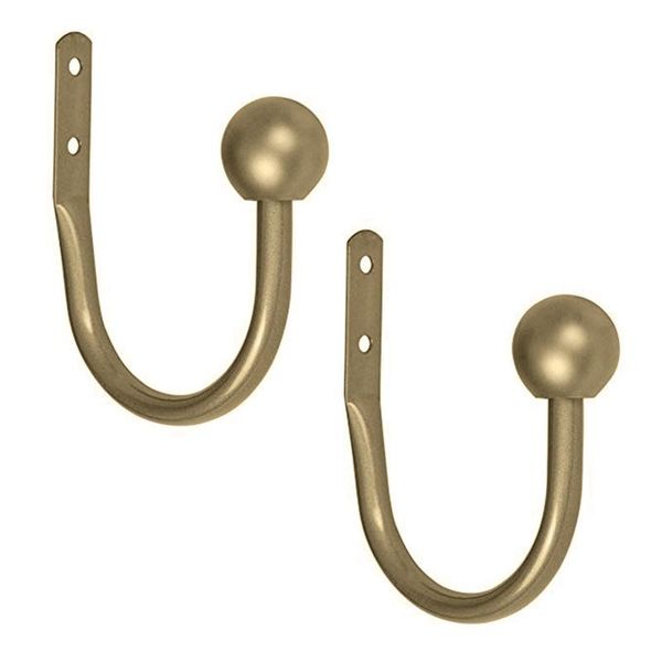 

blinds u-shaped round head wall mount metal zinc alloy curtain hooks hold tassel tie back hanger holder hanging accessory