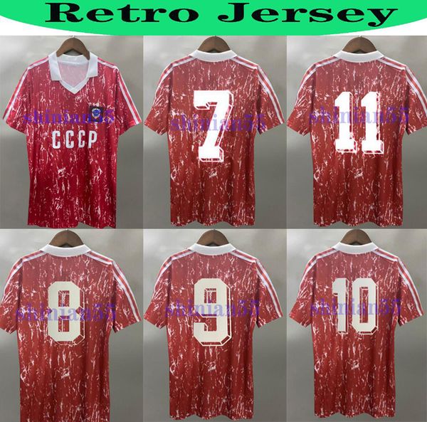

1990 soviet union retro world cup soccer jersey 1991 ussr home aleinikov protasov zavarov belanov classic vintage football shirt, Black;yellow
