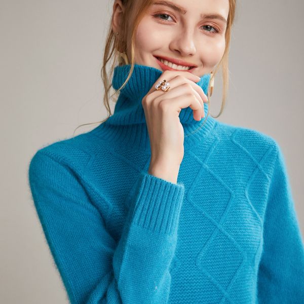 

hoodie sleeves argyle short women's woman mink cashmere sweater warm winter thick, Black