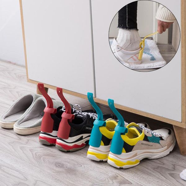 

clothing & wardrobe storage 2pcs lazy shoe helper handled horn easy on off lifting wear lifters lifter