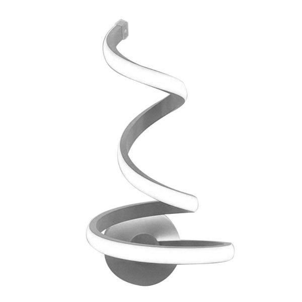 

wall lamp 1pc modern spiral led light acrylic sconces mount tv background bedside for living room bedroom decoration
