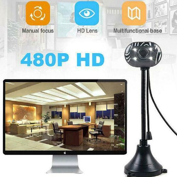 

webcams usb 2.0 webcam with mic 4 leds light driver-lapcomputer web camera for windows xp-sp2
