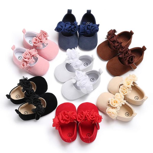 

first walkers born baby socks shoes girl princess flower fashion toddler soft moccasins flat bottom walk