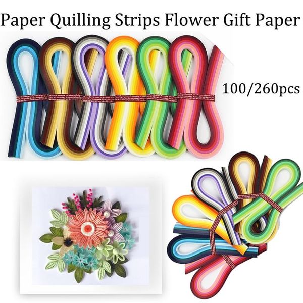

paper quilling strips flower gift for craft handmade decoration wrap
