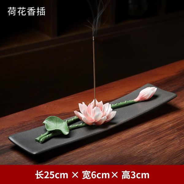 

zen incense burner backflow lotus buddhism holder sandalwood incienso quemador home decor da60xxl fragrance lamps