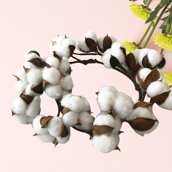 

decorative flowers & wreaths 26cm simulation cotton wreath christmas decoration garland party props supplies for festival white