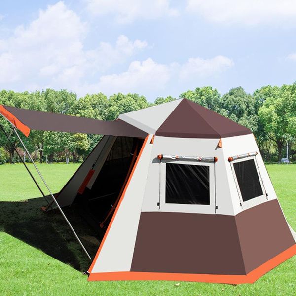 

tents and shelters big automatic outdoor camping 5 person waterproof with frame canvas namiot turystyczny hiking bd50