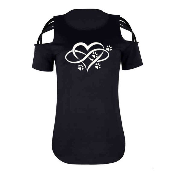 

Heart Printed T-shirt For Women Short Sleeve O-neck Tops Harajuku Loose Plus Size Tshirts Casual Summer T Shirt Camisetas, White