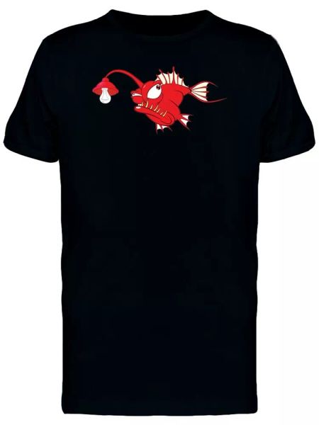 

Deep Water Red Fish Cartoon Men's Tee -Image by Shutterstock, White;black