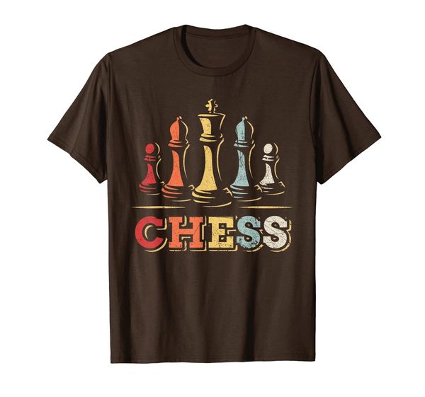 

vintage chess t-shirt, White;black