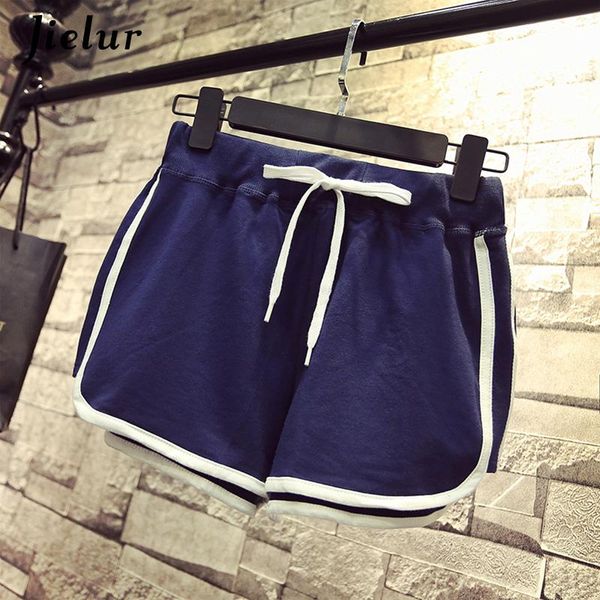 

high waist shorts for women loose m-xxl wide leg short feminino side stripe gray black navy leisure summer women's, White;black