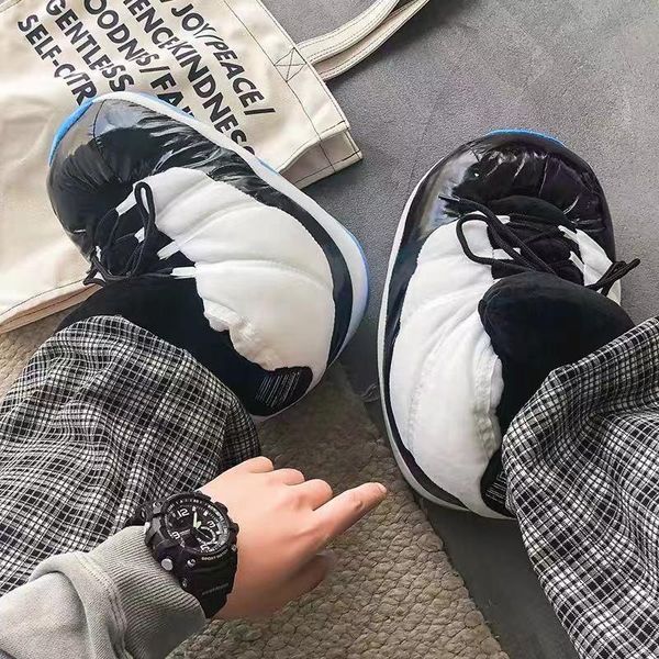 

women/men winter slippers  35-43 home women bread shoes indoor snug sneakers house woman zh-00, Black