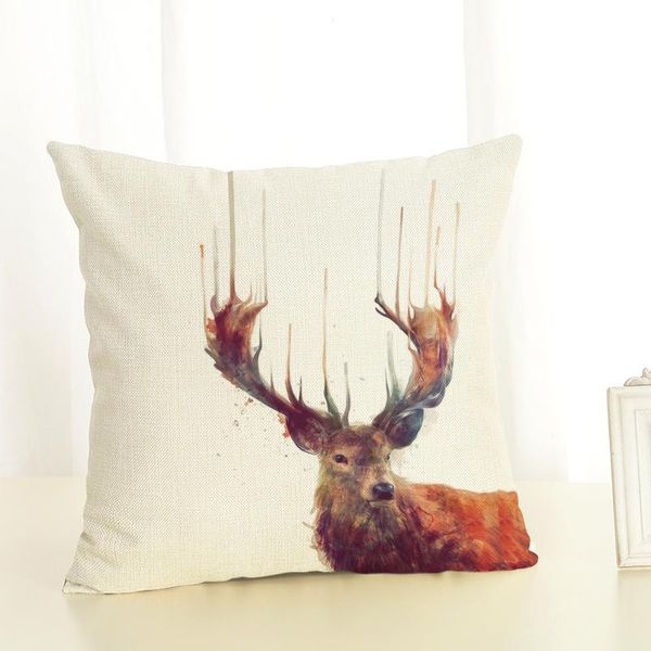

cushion/decorative pillow colorful deers throw cover 45x45 cm pillowcases for car chair sofa square cushion covers