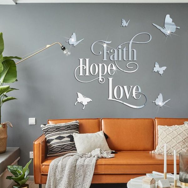 

wall stickers love hope faith sticker home furniture mural removable stick on art bedroom