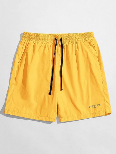 

men slogan graphic shorts s0wu#, Black
