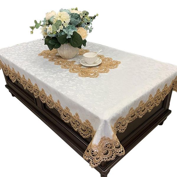 

table cloth european-style coffee tablecloth cover towel modern minimalist lace tv cabinet living room
