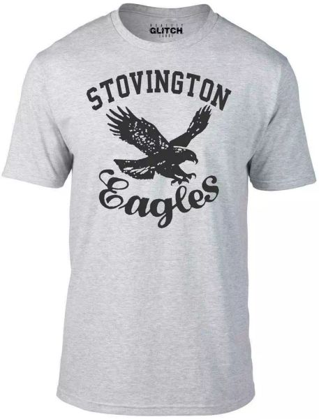 

stovington eagles t-shirt - inspired by the shining t shirt retro horror movie, White;black