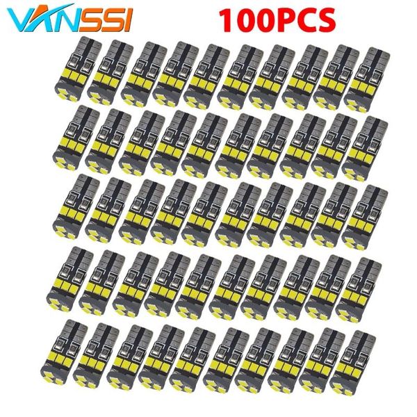 

emergency lights vanssi 100pcs t10 168 194 canbus car led bulbs for interior dome map 9smd 2835 auto lamp dc12v 6000k white to b er