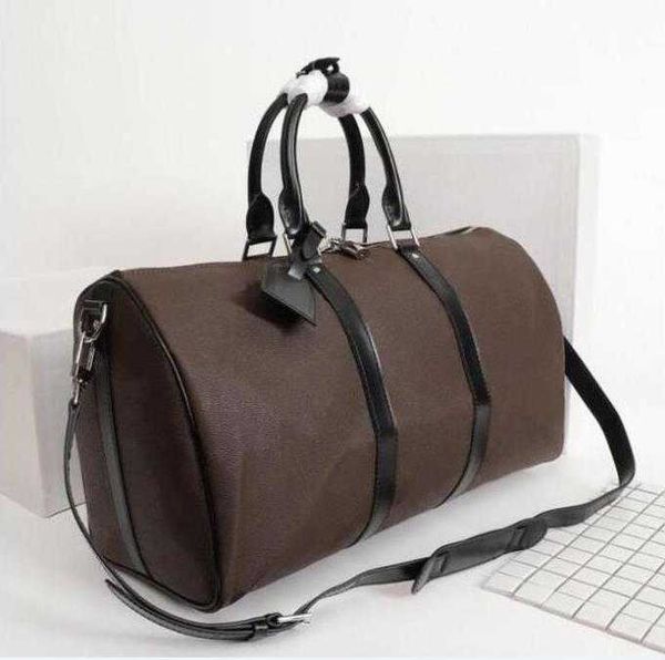 

designers luxury premium leather men womens travel bag duffle bag leather luggage handbags large capacity sport bags 55cm gg's louis&#0