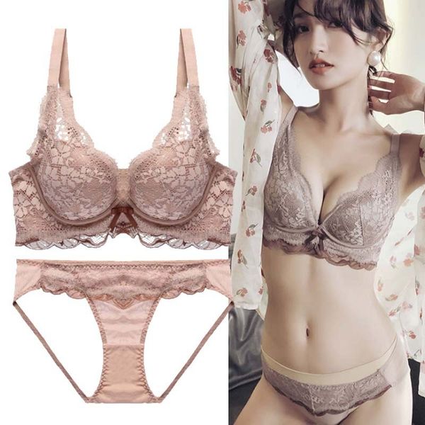 

59% off factory outlet store 160# underwear women's small chest without steel ring thickened collection sub breast bra suit, Red;black