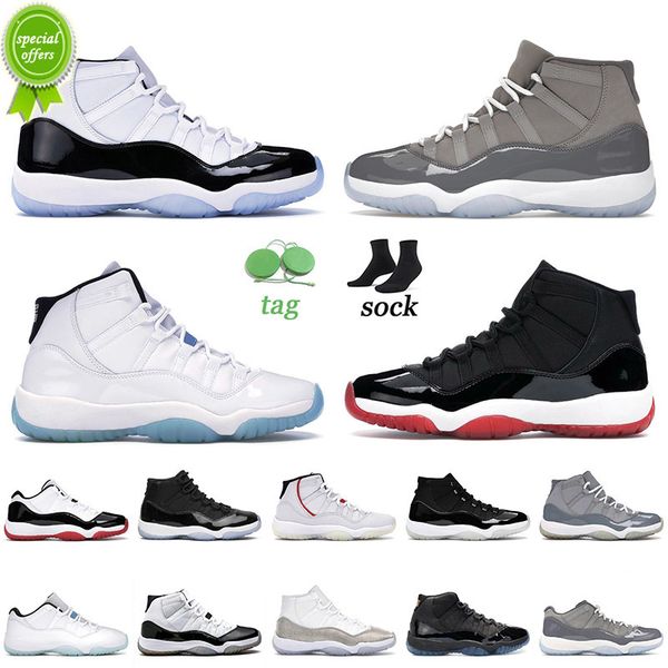 

basketball shoes 11 11s mens women cool grey bred concord gamma blue cap and gown unc trainers sneakers 36-47