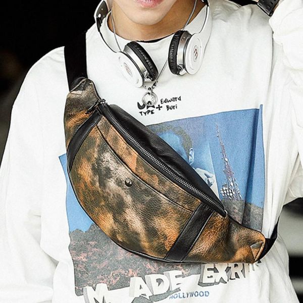 

tidog style sports trend fashion cool printed chest bag waist bags