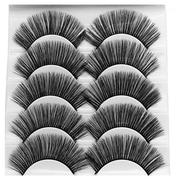 

pairs mink lashes 100% real siberian round look long thick handmade non-irritating lasting makeup fake eyelashes1