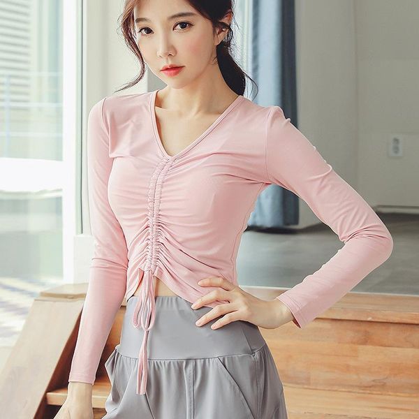 

plus size s-2xl women long sleeve yoga fitness running modal t-shirts gym wear sport pure color quick-dry clothes outfit