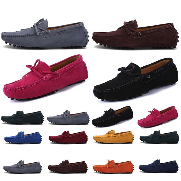 

2021 non-brand men running shoes triple black brown navy blue pink mens fashion trainer sneakers outdoor jogging walking