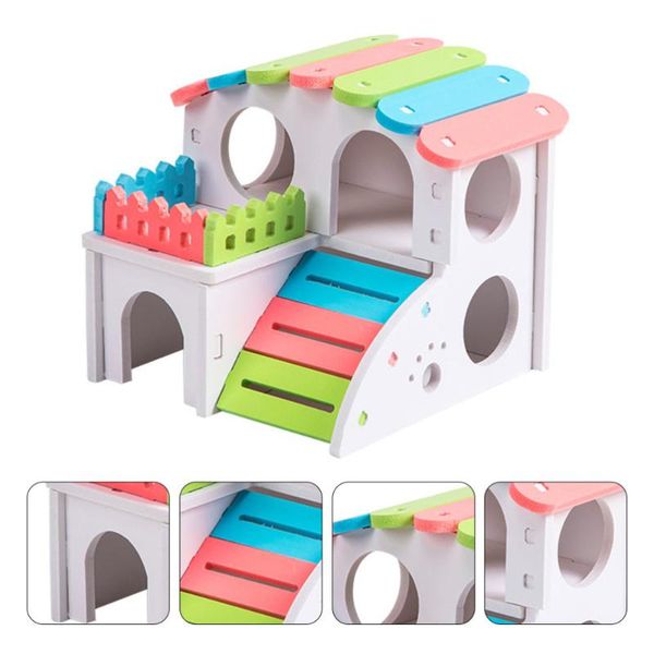 

small animal supplies diy wooden hamster house pet hide hamsters shelter