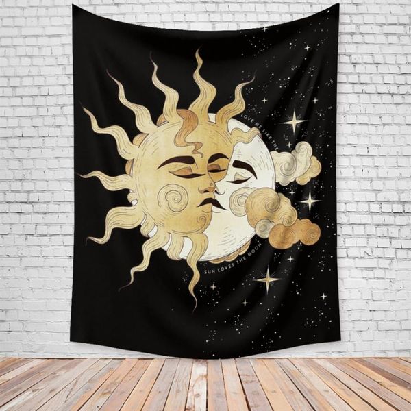 

tapestries bohemian tapestry home wall mandala sun background cloth hanging fabric interior living el bar decor