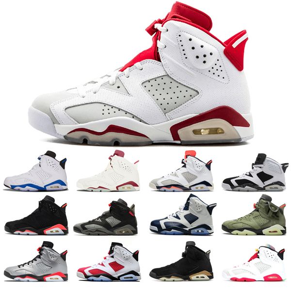

2021 original basketball shoes 6s for man woman angry bull black cat carmine hare infrared marron olympic oreo sport blue sports
