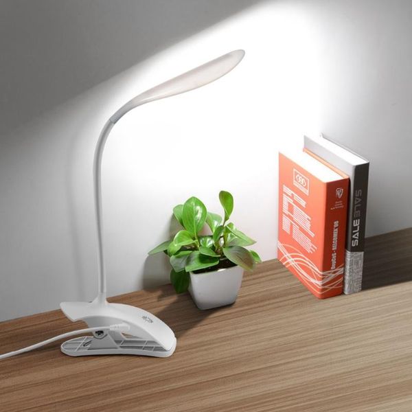 

book lights 3 modes 5v usb cable charging dimmable led desk lamp touch switch dimmer control table light with clip reading study