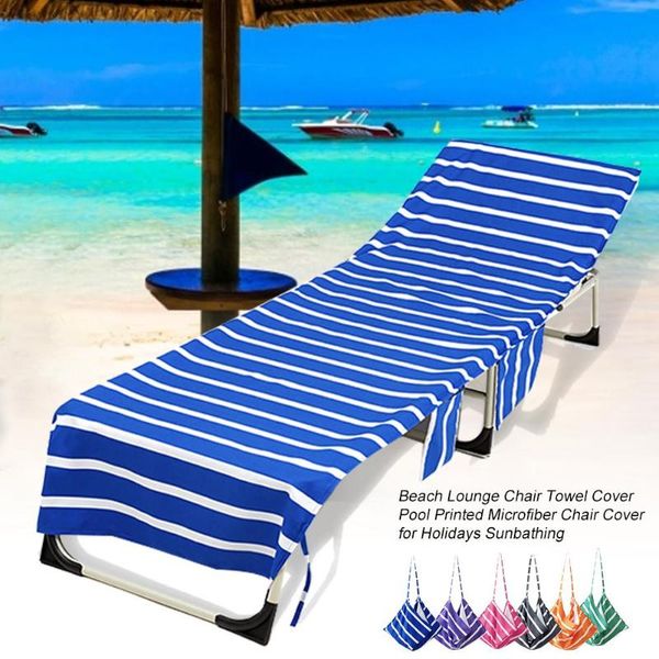 

chair covers portable beach towels pool sun lounge cover bath towel bag 2 pocket patio chaise outdoor