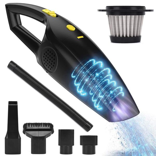 

rechargeable cordless handheld vacuum, powerful car hand vacuum cleaner, 2200mah lithium battery portable for cars, home cleaners