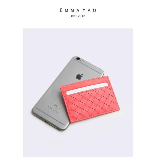 

wallets emma yao genuine leather wallet female case fashion women, Red;black
