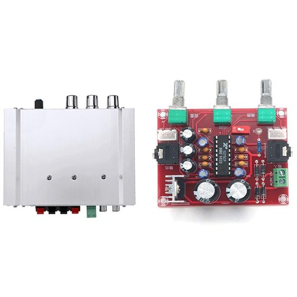 

portable speakers car auto dx-210 2.1 channel bass power hifi stereo speaker & xr1075 tone board bbe digital audio