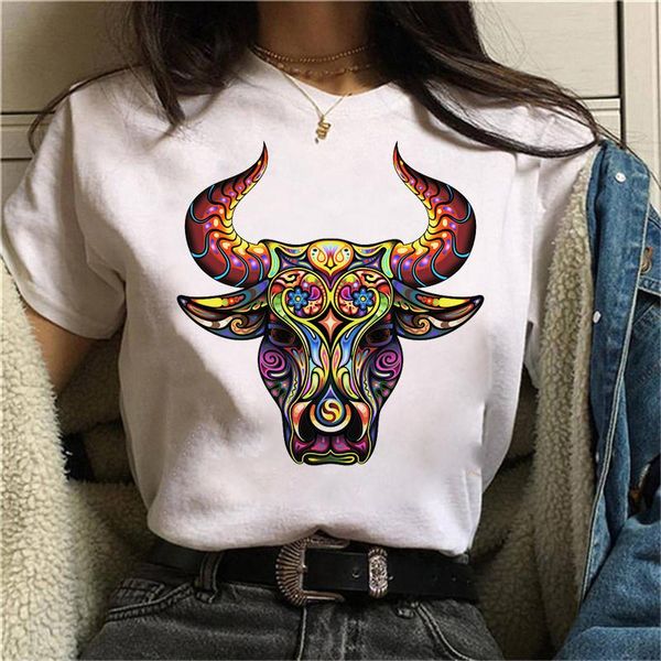 

women's t-shirt special totem print t shirt women fashion short sleeved casual harajuku 90s tshirt ladies summer tee, White