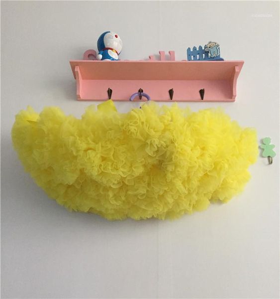 

skirts 2021 infant born nylon chiffon tutus yellow colors solid girls tulle1, Blue