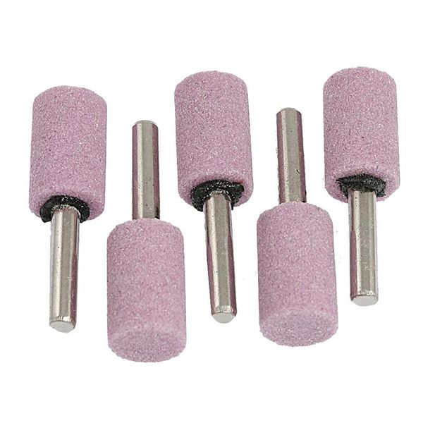 

sanders -5 pcs 16 mm diameter 6mm shaft purple cylindrical nose shape gravel grinding head