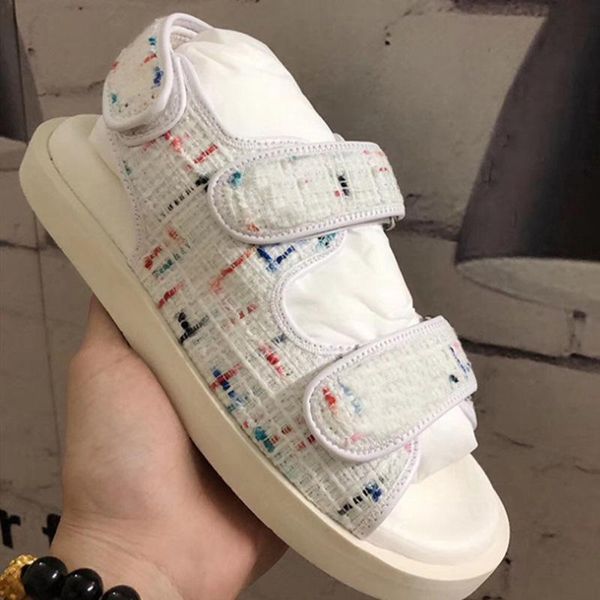 

sandals luxury designer roman style women's beach summer weave platform female shoes fashion casual sports ladies flats, Black