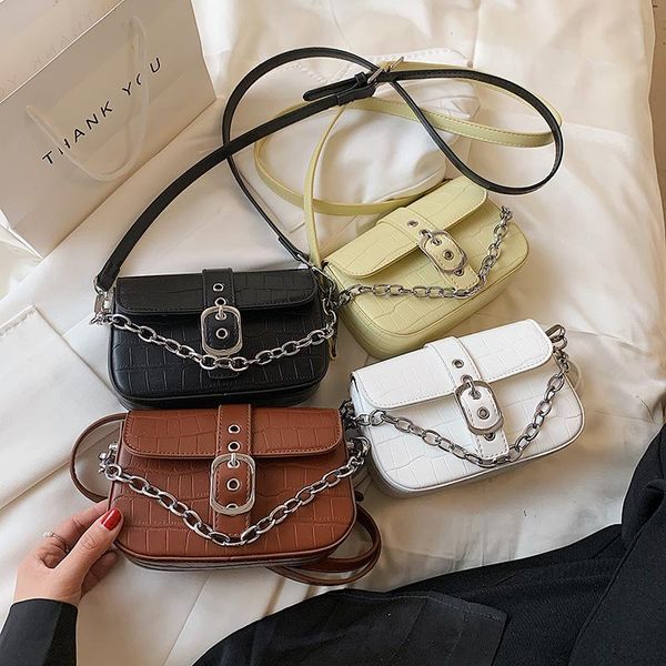 

shoulder bags designer products chain bag 2021 square texture underarm messenger