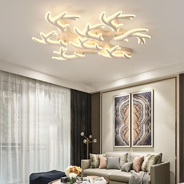 

antlers modern led ceiling lights for living room bed light techo lamp lamparas de fixtures
