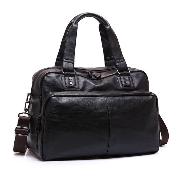 

duffel bags split leather travel luxury men large capacity portable male shoulder brand quality vintage duffle