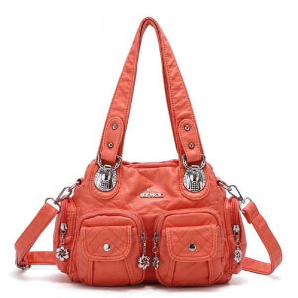 

evening bags angelkiss fashion messenger bag women shoulder small satchel handle handbag pu hobos pocket multi-pockets tote