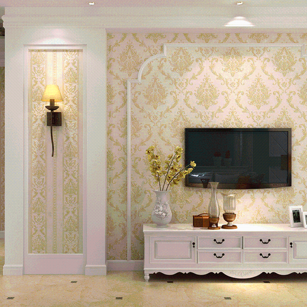 

wallpapers vertical strip european thick bedroom non-woven wallpaper high-end living room luxury tv background wall paper