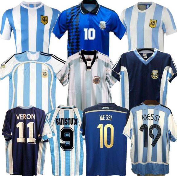 

1994 1978 1986 1998 2006 argentina maradona home soccer jersey retro version 86 78 maradona caniggia quality football shirt batistut, Black;yellow