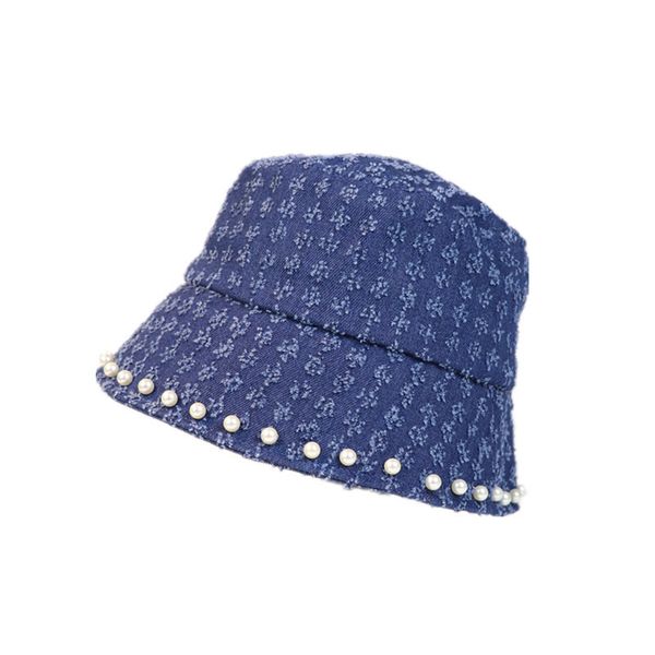 

street style pearl cowboy series short eaves sunscreen warm warp knitted embroidery leisure jacquard sunshade hat early autumn, Yellow